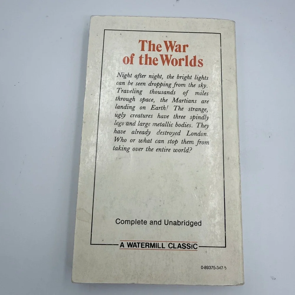 The War of the Worlds H.G. Wells 1980 Watermill Classic Paperback Vintage Sci-Fi